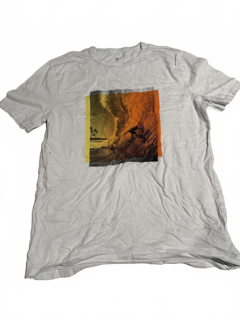 GAP Kids White Graphic T Shirt - Boys XXL